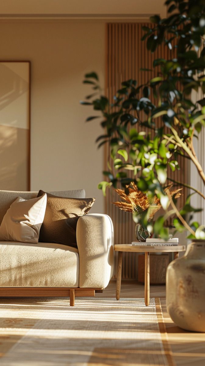 A beautifully presented rental living room